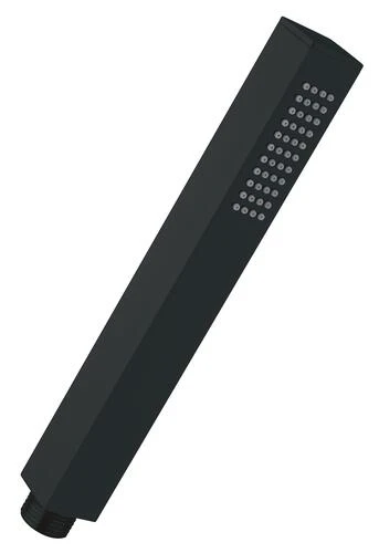 Douchette Carrée Anticalcaire Monojet Laiton Noir 24,5mm - ROLF 1 Douchette Carrée Anticalcaire Monojet Laiton Noir 24,5mm - ROLF