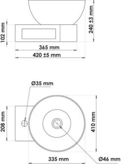 Lave-mains à Suspendre Almaty - BATHROOM THERAPY -Salle De Bain Fournitures 503511509 3