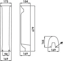 Colonne Pour Lavabo 503511512 5 Colonne Pour Lavabo 503511512 -Salle De Bain Fournitures 503511513 3