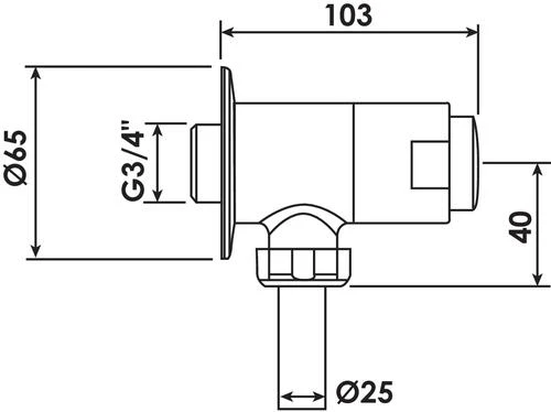 Robinet De Chasse Temporise - ROLF 2 Robinet De Chasse Temporise - ROLF – Image 2