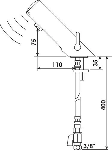 Mitigeur De Lavabo électronique Tempomatic Mix4 - DELABIE 2 Mitigeur De Lavabo électronique Tempomatic Mix4 - DELABIE – Image 2