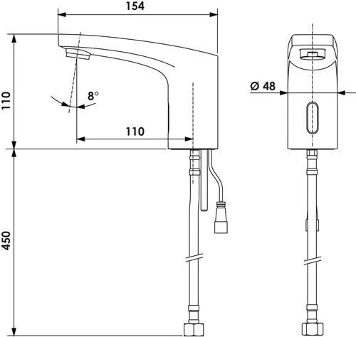 Robinet De Lavabo électronique Modus Trend E Hd-k - SCHELL 2 Robinet De Lavabo électronique Modus Trend E Hd-k - SCHELL – Image 2