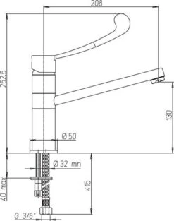 Mitigeur D'évier Avec Levier Médical Absolu Advance - ROLF -Salle De Bain Fournitures 504011045 3