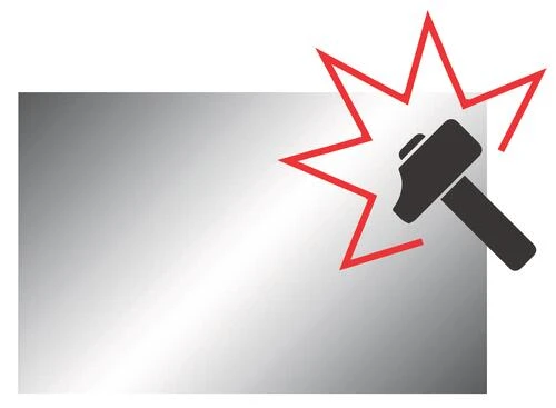 Miroir Rectangulaire Incassable 600x400mm 1 Miroir Rectangulaire Incassable 600x400mm