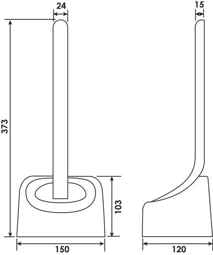 Pot à Balai Mural En Résine Durofort - PELLET 2 Pot à Balai Mural En Résine Durofort - PELLET – Image 2