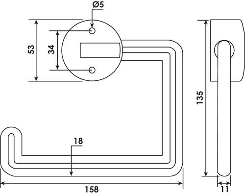 Porte Rouleau Mural Nylon - PELLET 2 Porte Rouleau Mural Nylon - PELLET – Image 2