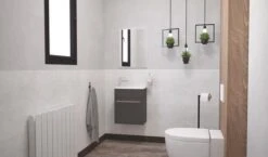 Meuble Lave-mains De Face Anthracite Cuzco - BATHROOM THERAPY -Salle De Bain Fournitures 505734 3