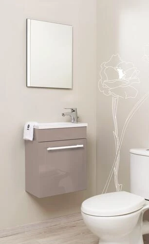 Meuble Lave-mains De Face Taupe Cuzco - BATHROOM THERAPY 2 Meuble Lave-mains De Face Taupe Cuzco - BATHROOM THERAPY â Image 2