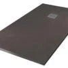 Receveur De Douche Résine De Synthèse Mina Gris Anthracite 90x180 - ELMER