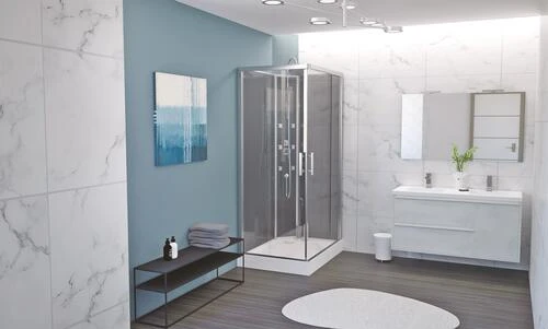 Cabine De Douche Accès D'angle 80x110mm ILDA - ELMER 2 Cabine De Douche Accès D'angle 80x110mm ILDA - ELMER – Image 2