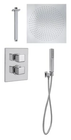 Pack Thermostatique De Douche à Encastrer Cuadr'O - ROLF