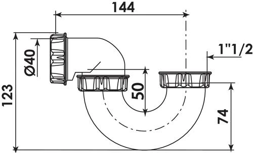 Siphon De Baignoire Plastique Blanc - VALENTIN 2 Siphon De Baignoire Plastique Blanc - VALENTIN – Image 2