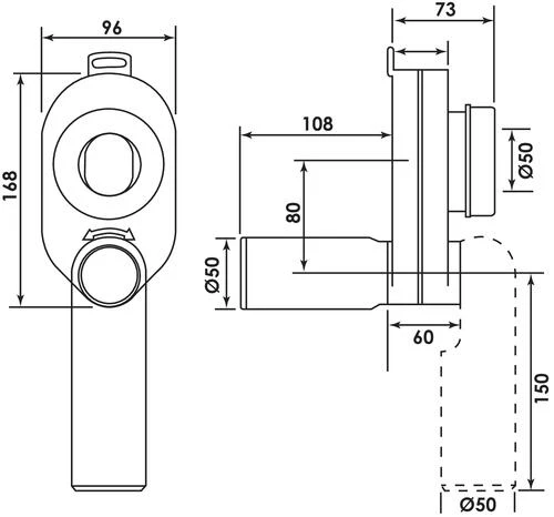 Siphon Pour Urinoir à Encastrer - NICOLL 2 Siphon Pour Urinoir à Encastrer - NICOLL – Image 2