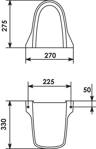 Semi-colonne à Suspendre Pour Lavabo 710116 2 Semi-colonne à Suspendre Pour Lavabo 710116 – Image 2