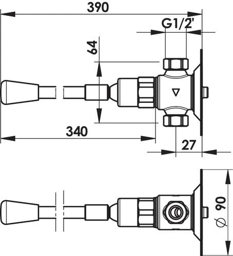 Robinet à Commande Femorale PRESTO 712 2 Robinet à Commande Femorale PRESTO 712 – Image 2