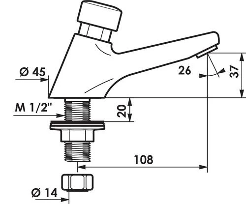 Témpostop De Lavabo DELABIE 2 Témpostop De Lavabo DELABIE – Image 2