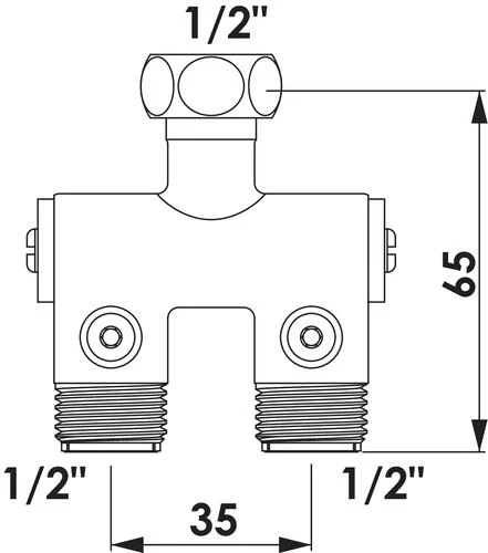 Pre-mélangeur Pour Lavabo Individuel - DELABIE 2 Pre-mélangeur Pour Lavabo Individuel - DELABIE – Image 2