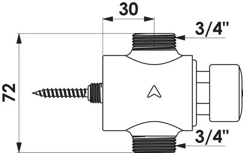 Robinet De Douche Temporise Tempostop - DELABIE 2 Robinet De Douche Temporise Tempostop - DELABIE – Image 2