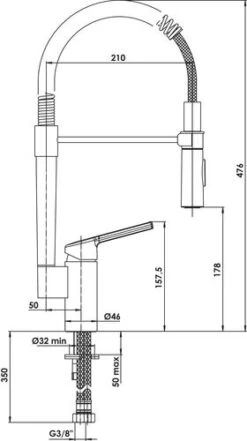 Mitigeur D'évier Avec Douchette Magnétique Ori'O - ROLF -Salle De Bain Fournitures 75017 3