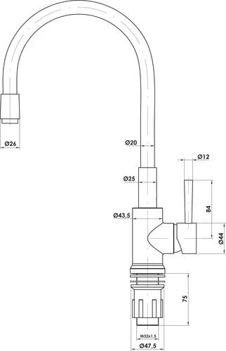 Mitigeur D'évier FUNNY Blanc 2 Mitigeur D'évier FUNNY Blanc – Image 2