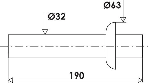 Tube Avec Rosace Laiton Chromé 2 Tube Avec Rosace Laiton Chromé – Image 2