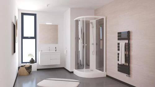 Cabine De Douche Quart De Cercle 80cm TAYA - ELMER 2 Cabine De Douche Quart De Cercle 80cm TAYA - ELMER – Image 2