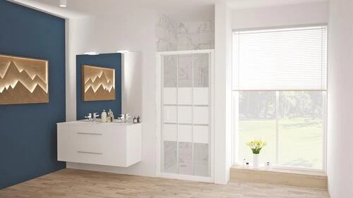 Paroi De Douche 3 Volets Coulissants Aumea 90 Cm - ELMER 3 Paroi De Douche 3 Volets Coulissants Aumea 90 Cm - ELMER – Image 3