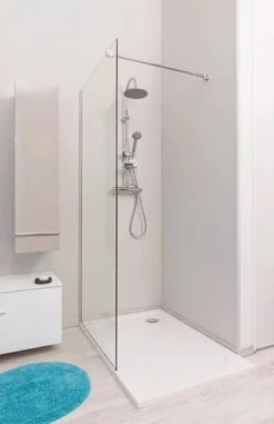 Écran De Douche Fixe Profilé Chromé Scudo 80cm - ELMER 6 Écran De Douche Fixe Profilé Chromé Scudo 80cm - ELMER -Salle De Bain Fournitures 800048 3