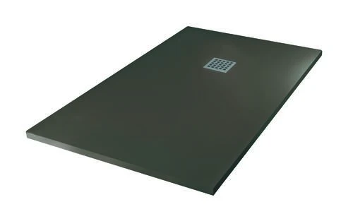 Receveur De Douche Résine De Synthèse Mina Gris Anthracite 90x140 - ELMER 1 Receveur De Douche Résine De Synthèse Mina Gris Anthracite 90x140 - ELMER
