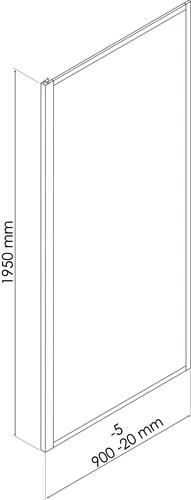 Retour Fixe Profilés Chromés Concept'o 90cm - ELMER 4 Retour Fixe Profilés Chromés Concept'o 90cm - ELMER – Image 4