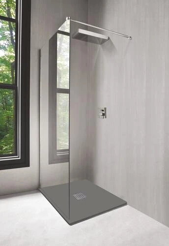 Receveur De Douche Résine De Synthèse Mina Gris Anthracite 70x90 - ELMER 2 Receveur De Douche Résine De Synthèse Mina Gris Anthracite 70x90 - ELMER – Image 2