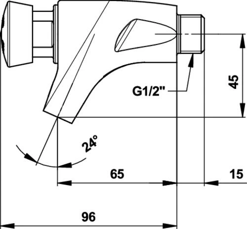 Robinet De Lavabo Mural PRESTO 504 15/21 2 Robinet De Lavabo Mural PRESTO 504 15/21 â Image 2