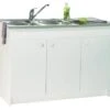 Meuble Sous évier Déclipsable 3 Portes 120cm