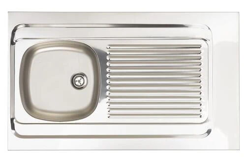 Évier à Poser Inox Lisse 90 Cm Cuve Soudée 1 Évier à Poser Inox Lisse 90 Cm Cuve Soudée