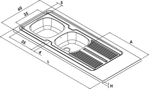Évier à Poser Inox Lisse 90 Cm Cuve Soudée 2 Évier à Poser Inox Lisse 90 Cm Cuve Soudée – Image 2
