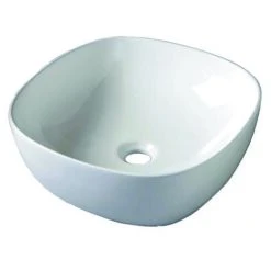 Vasque à Poser Design Carré 40,5 X 40,5 X 15 Cm