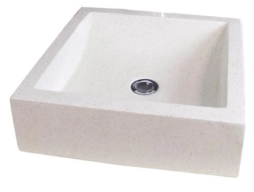 Vasque à Poser Kiara 42 Cm Pierre Blanche 1 Vasque à Poser Kiara 42 Cm Pierre Blanche