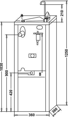 Fontaine à Eau Col De Cygne Sur Pied 2 Fontaine à Eau Col De Cygne Sur Pied – Image 2