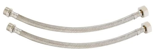 Lot De 2 Flexibles Sanitaires écrou Tournant Et Mâle 15/21- Longueur 500mm - DN8 1 Lot De 2 Flexibles Sanitaires écrou Tournant Et Mâle 15/21- Longueur 500mm - DN8