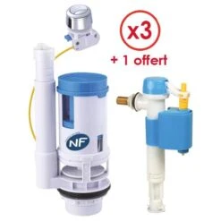 Pack 3+1 Mécanismes Complets à Câble Avec Robinet Reversible - FIXOCONNECT
