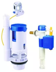 Mécanisme Complet à Double Poussoir à Câble Avec Robinet Réversible - FIXOCONNECT